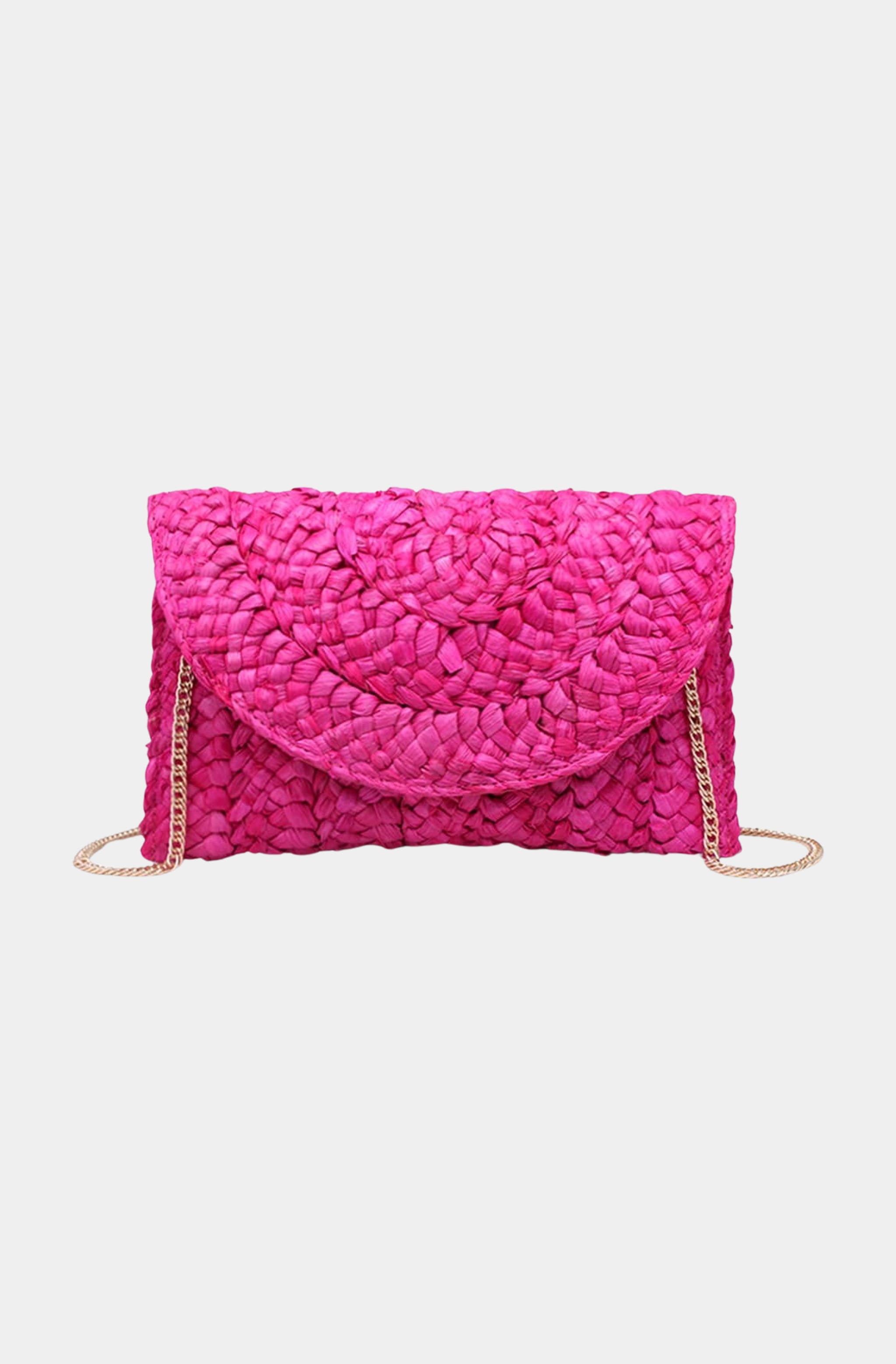 Carine Straw Clutch