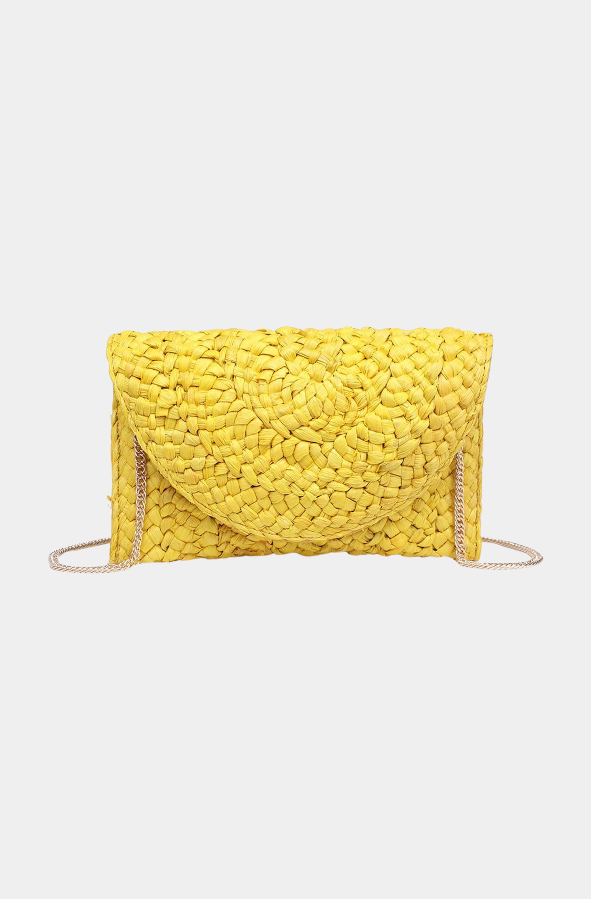 Carine Straw Clutch
