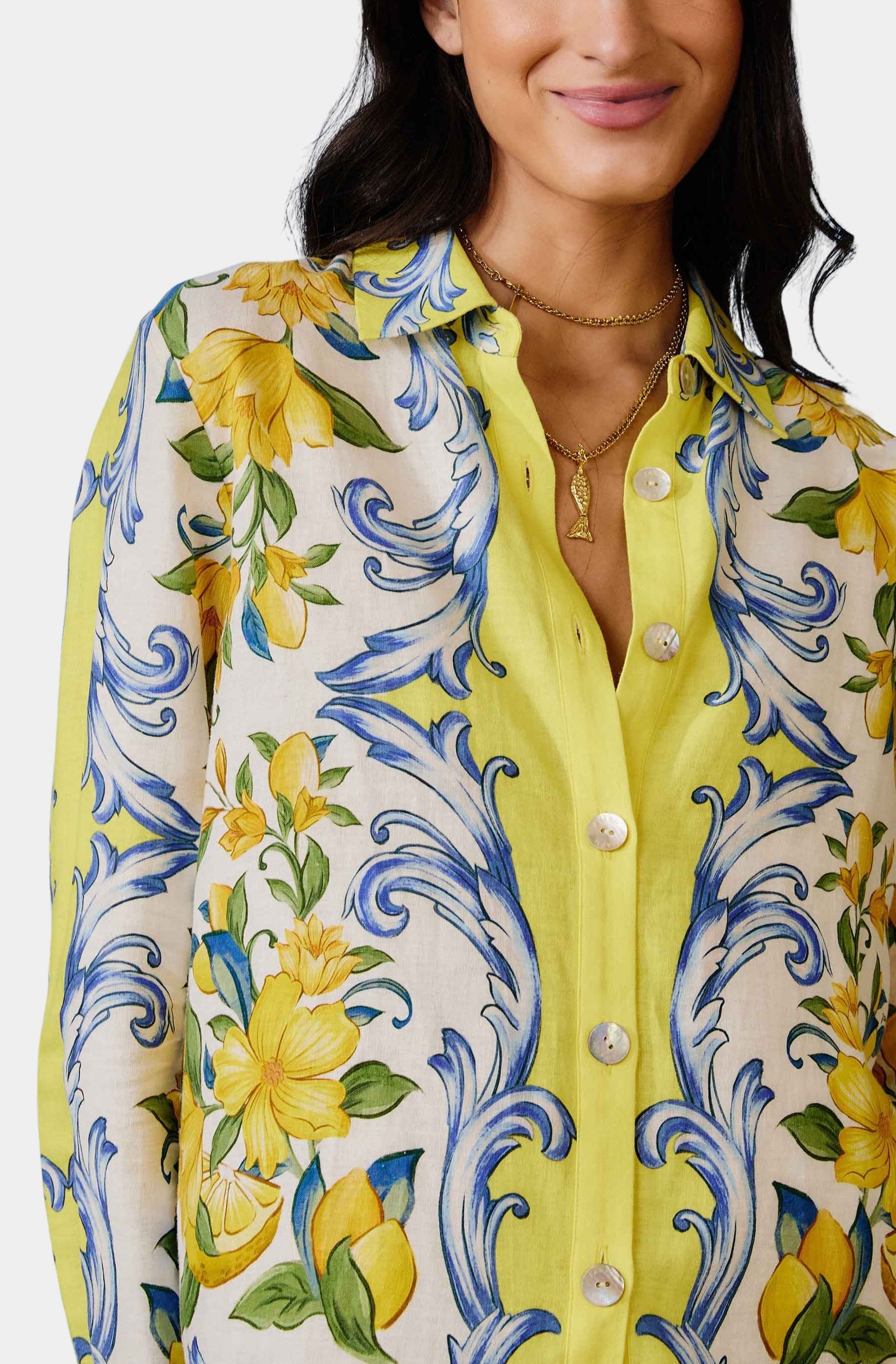 Sicily Scarf Off-White Shirt