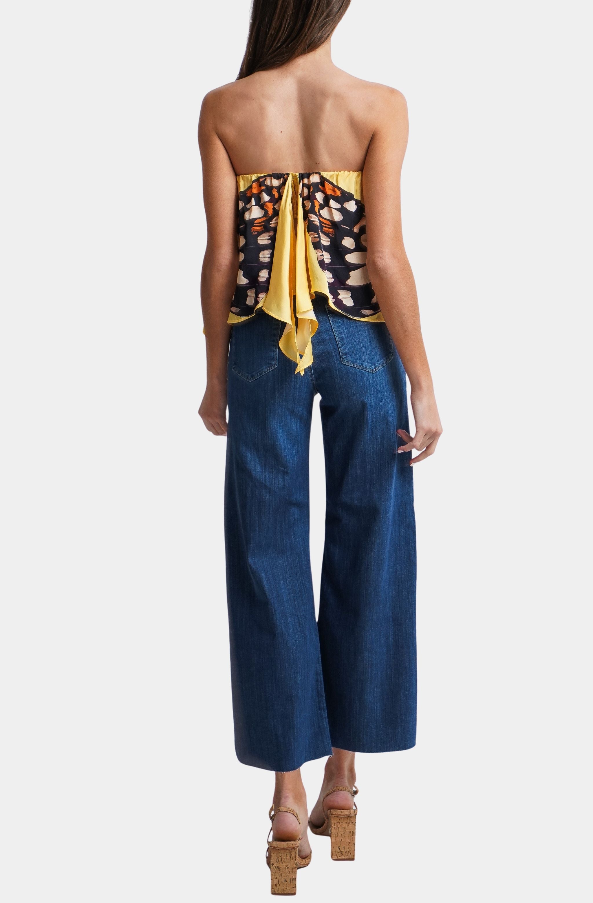 Hemline Exclusive Morpho Scarf Top