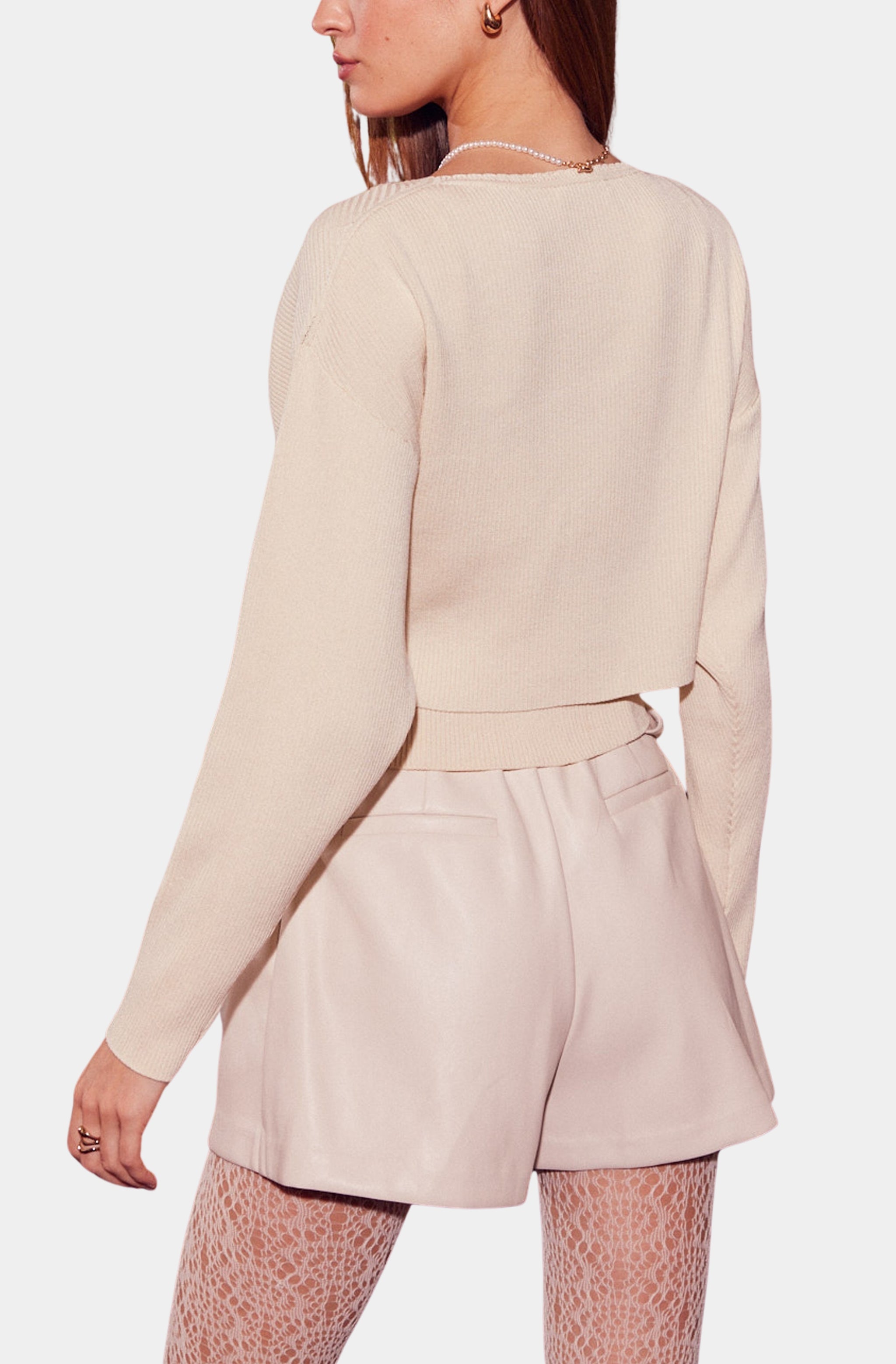 Faux Leather Belted Shorts