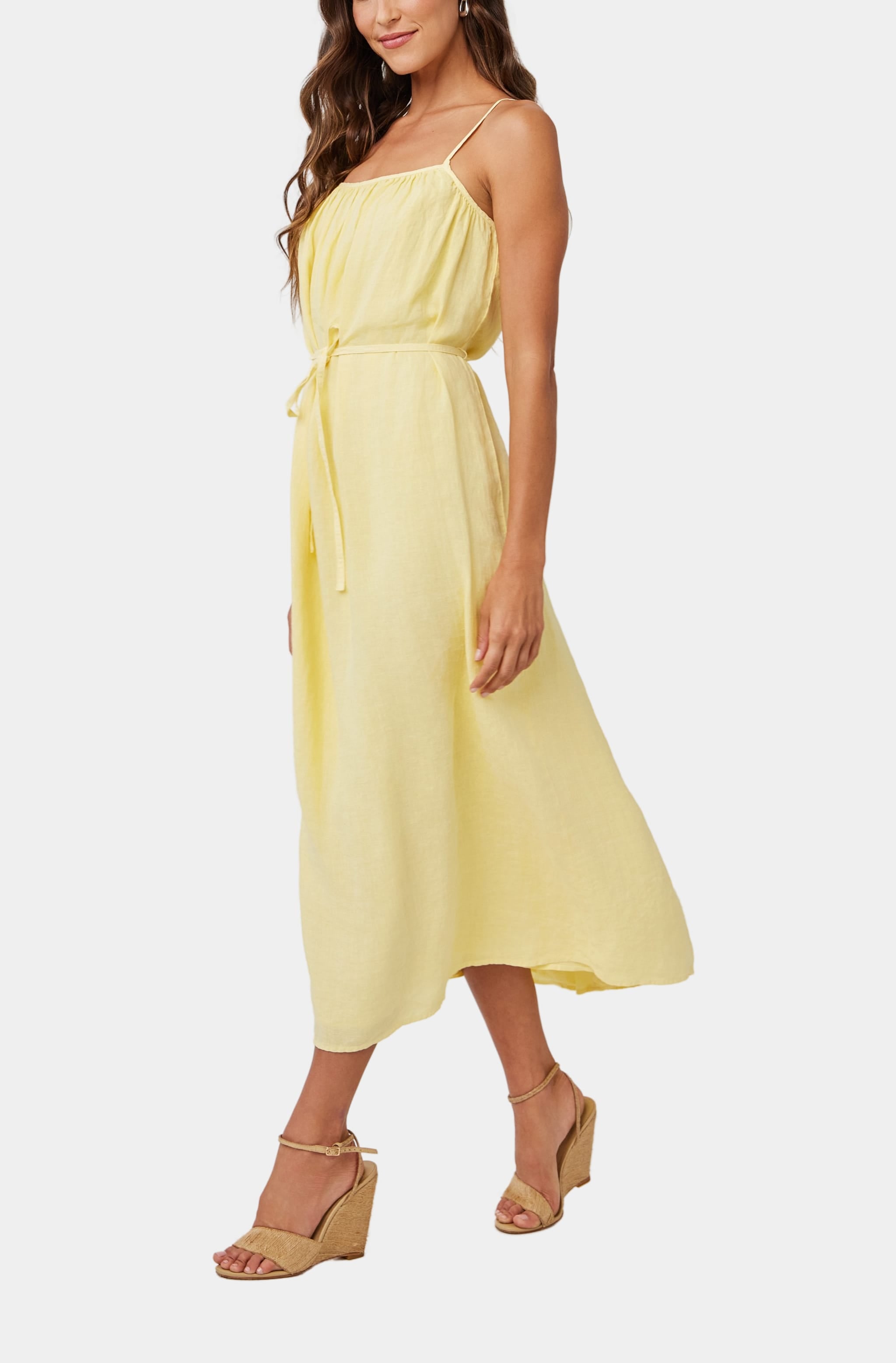 Shirred Cami Maxi Dress