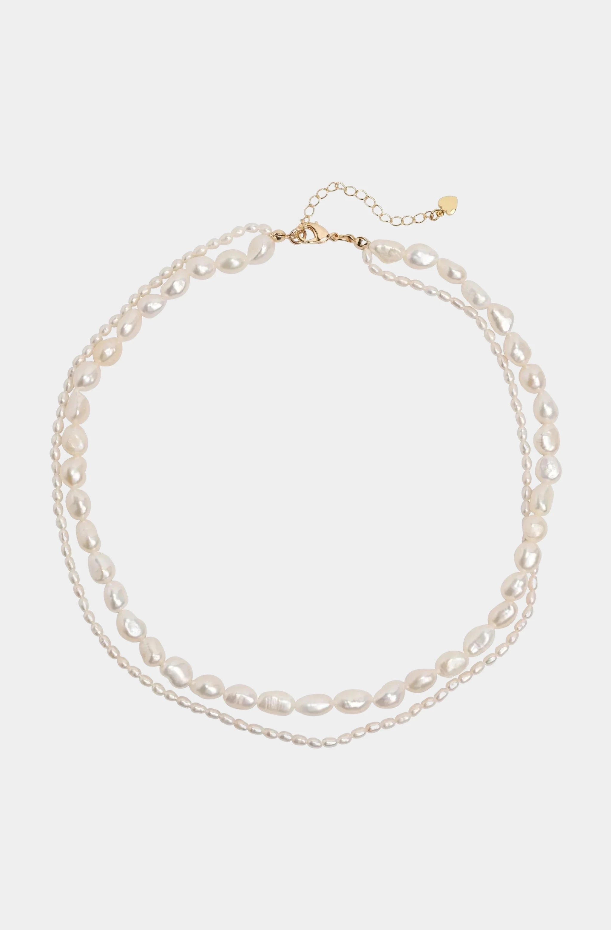 Double Pearl Necklace