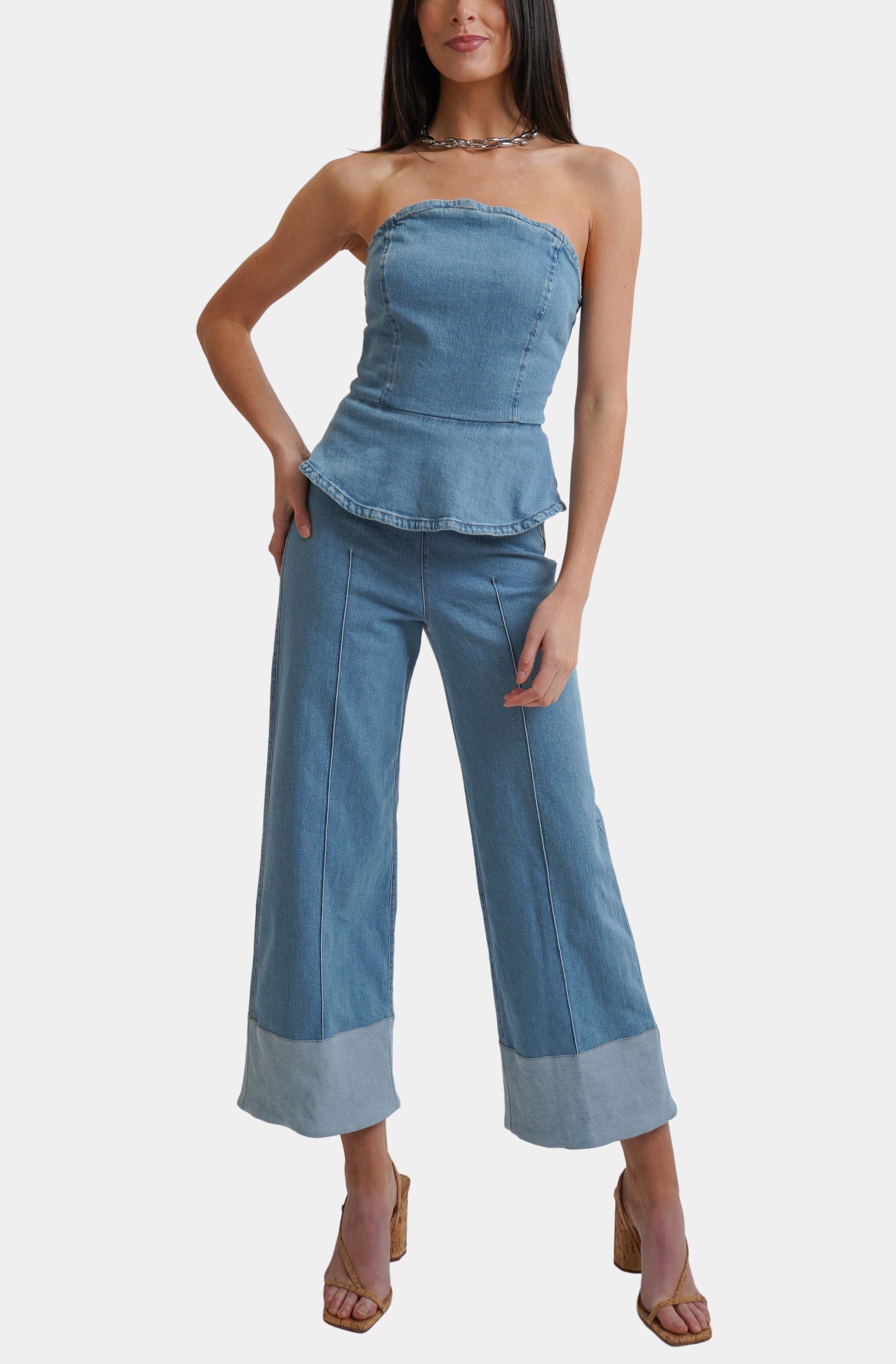 Marcela Denim Top
