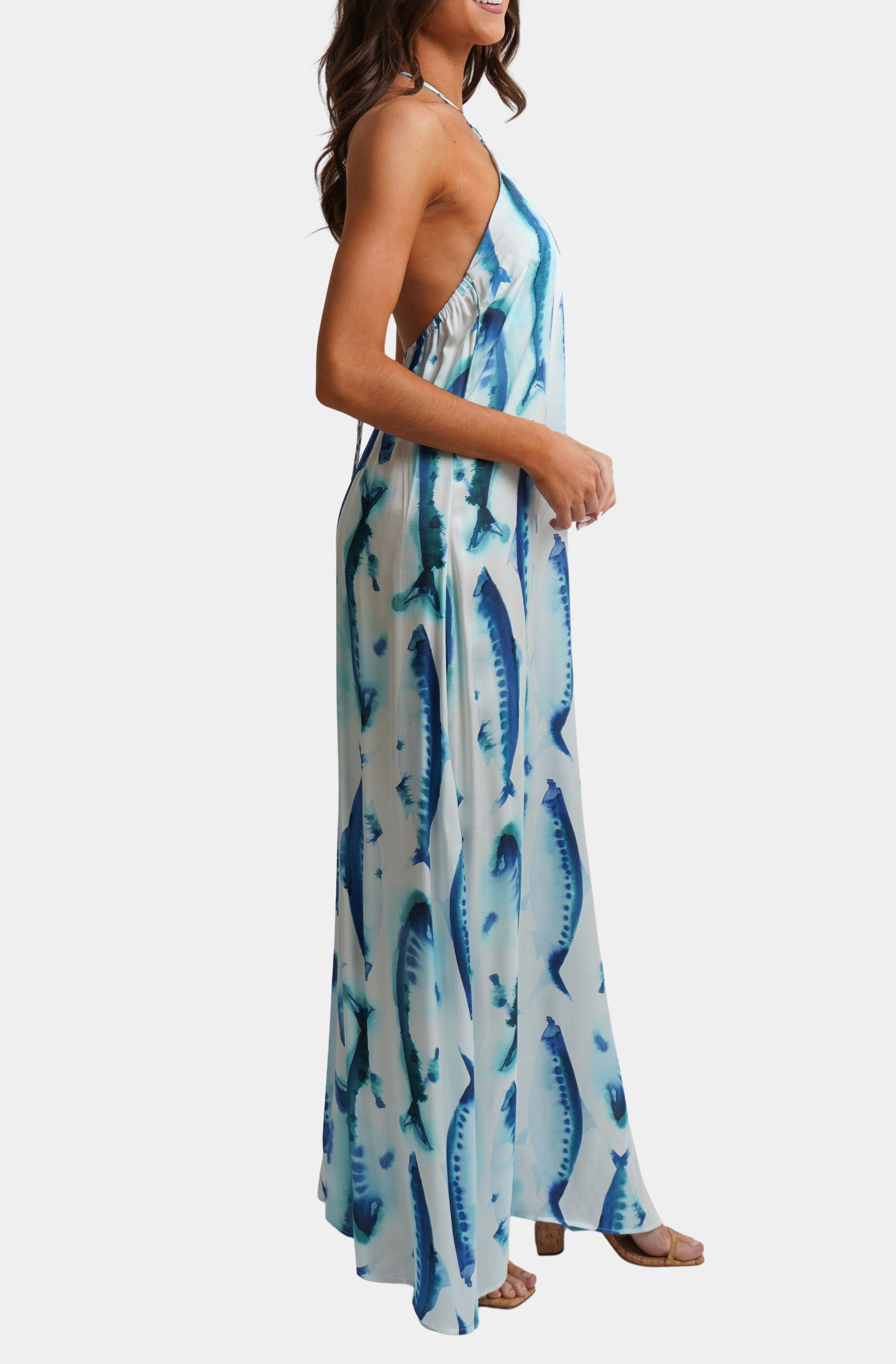 Hemline Exclusive Sardine Maxi Dress