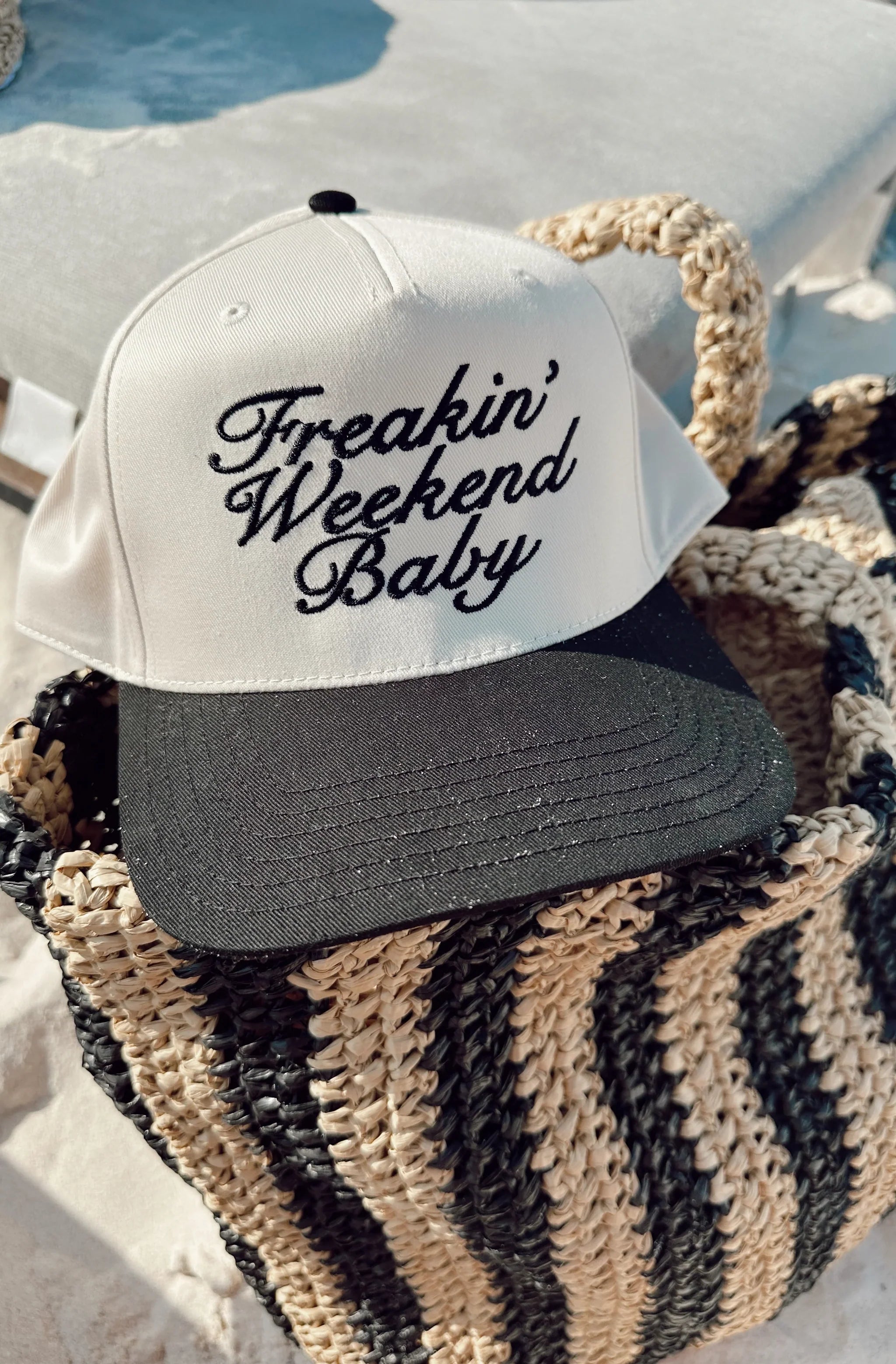 Freakin' Weekend Baby Vintage Trucker Hat