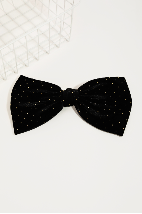 Velvet Stud Bow