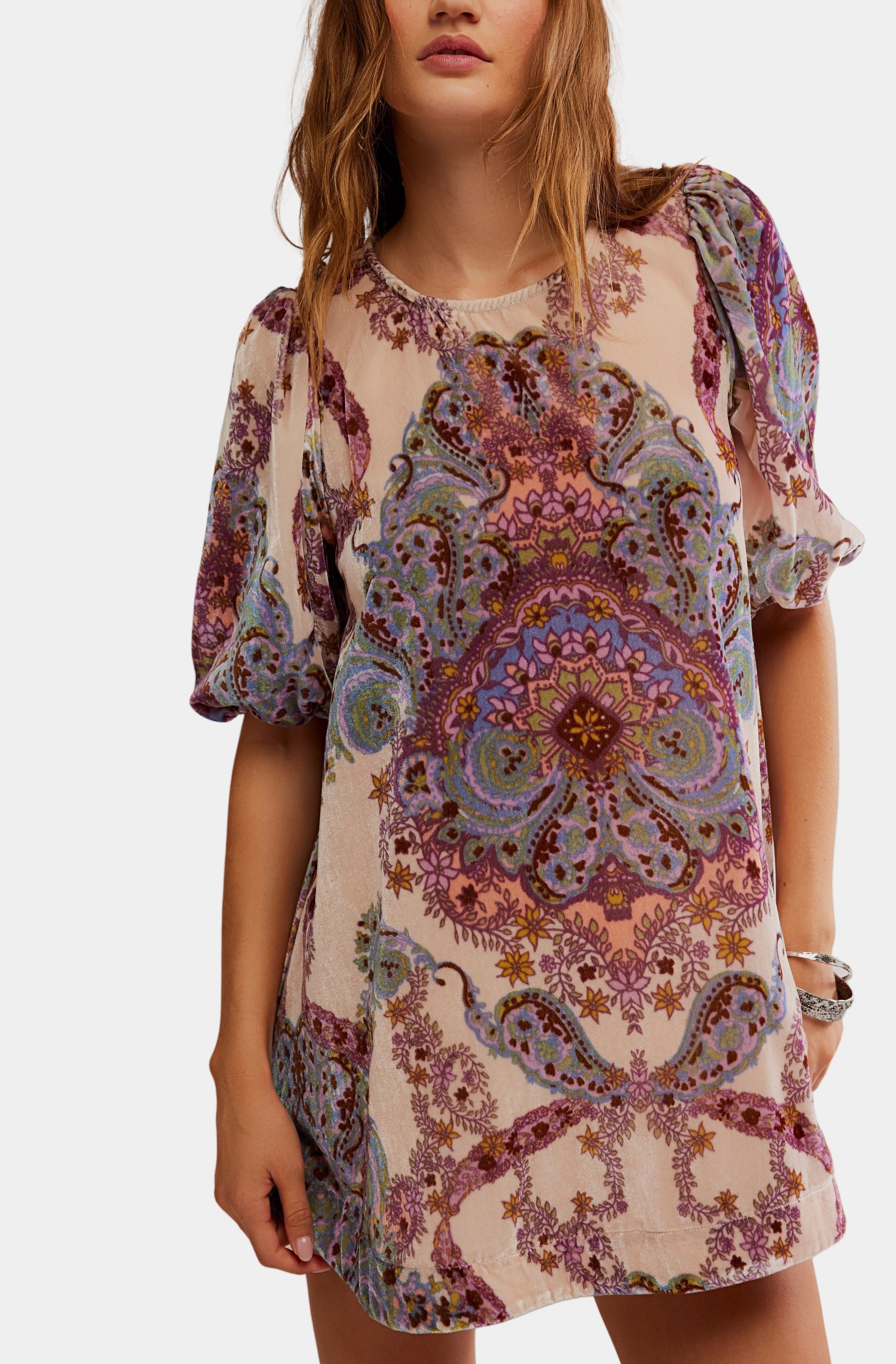 Maye Printed Velvet Tunic
