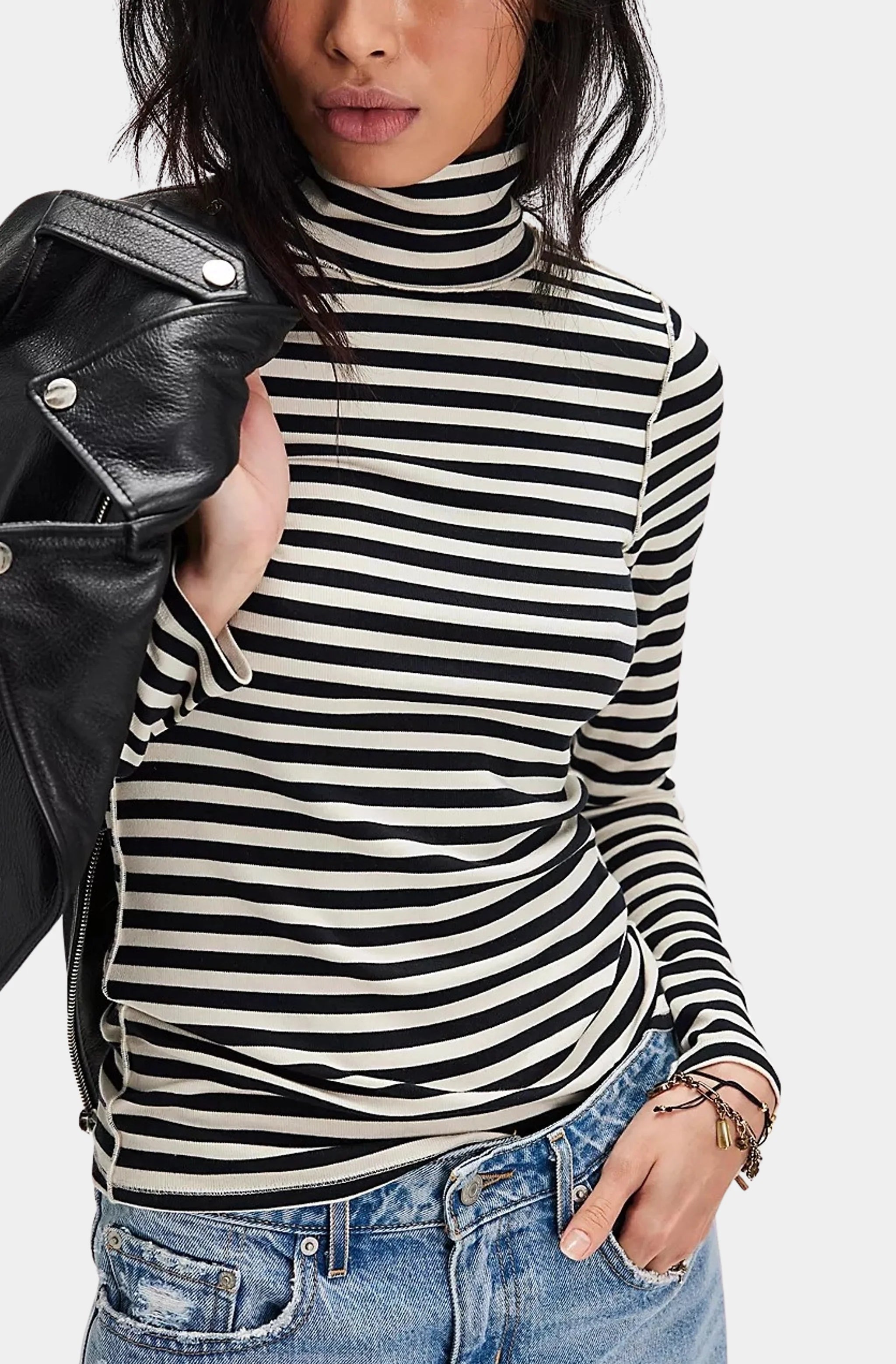 Good Good Stripe Turtleneck