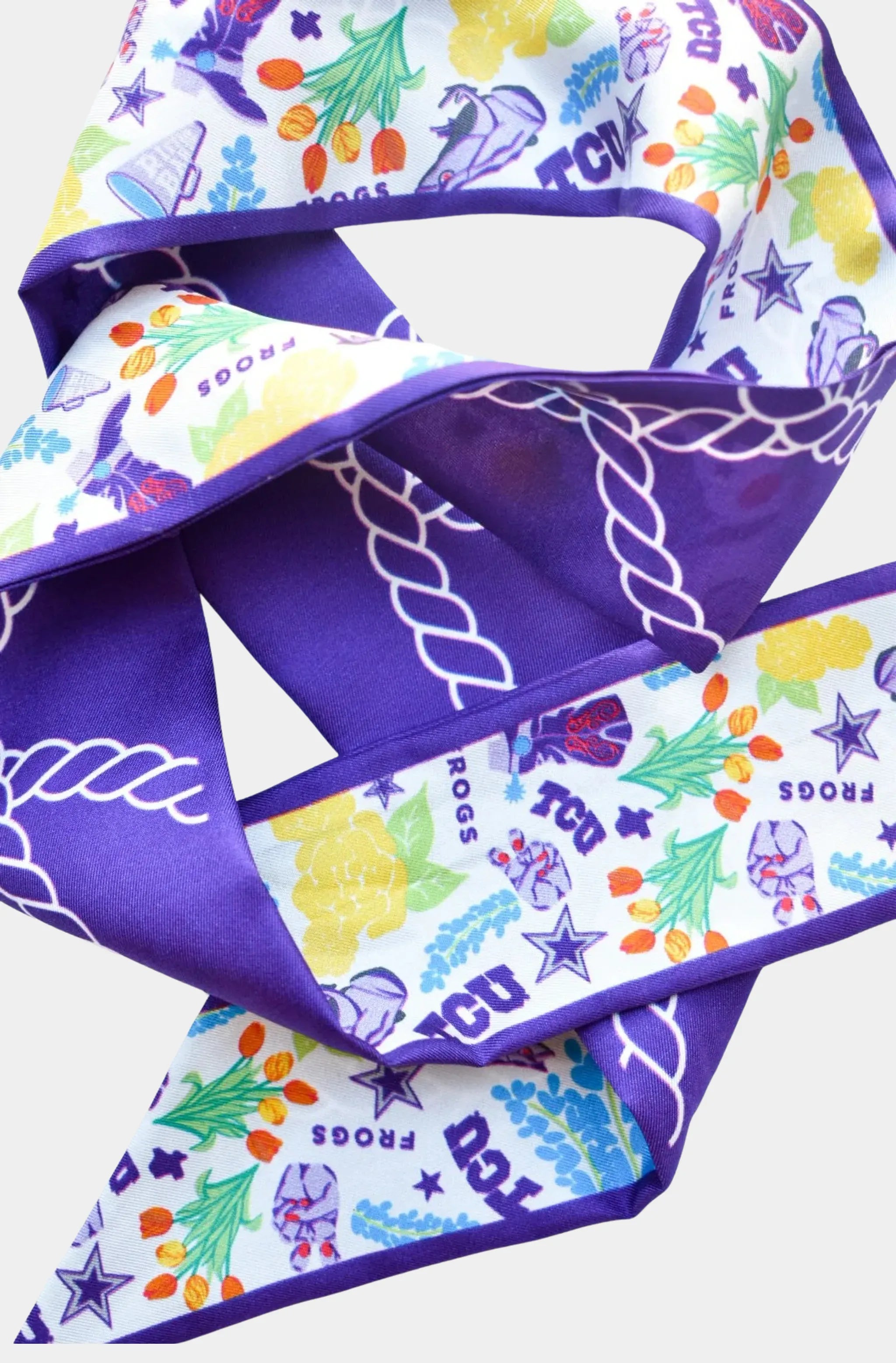 TCU Horned Frogs Twilly Scarf