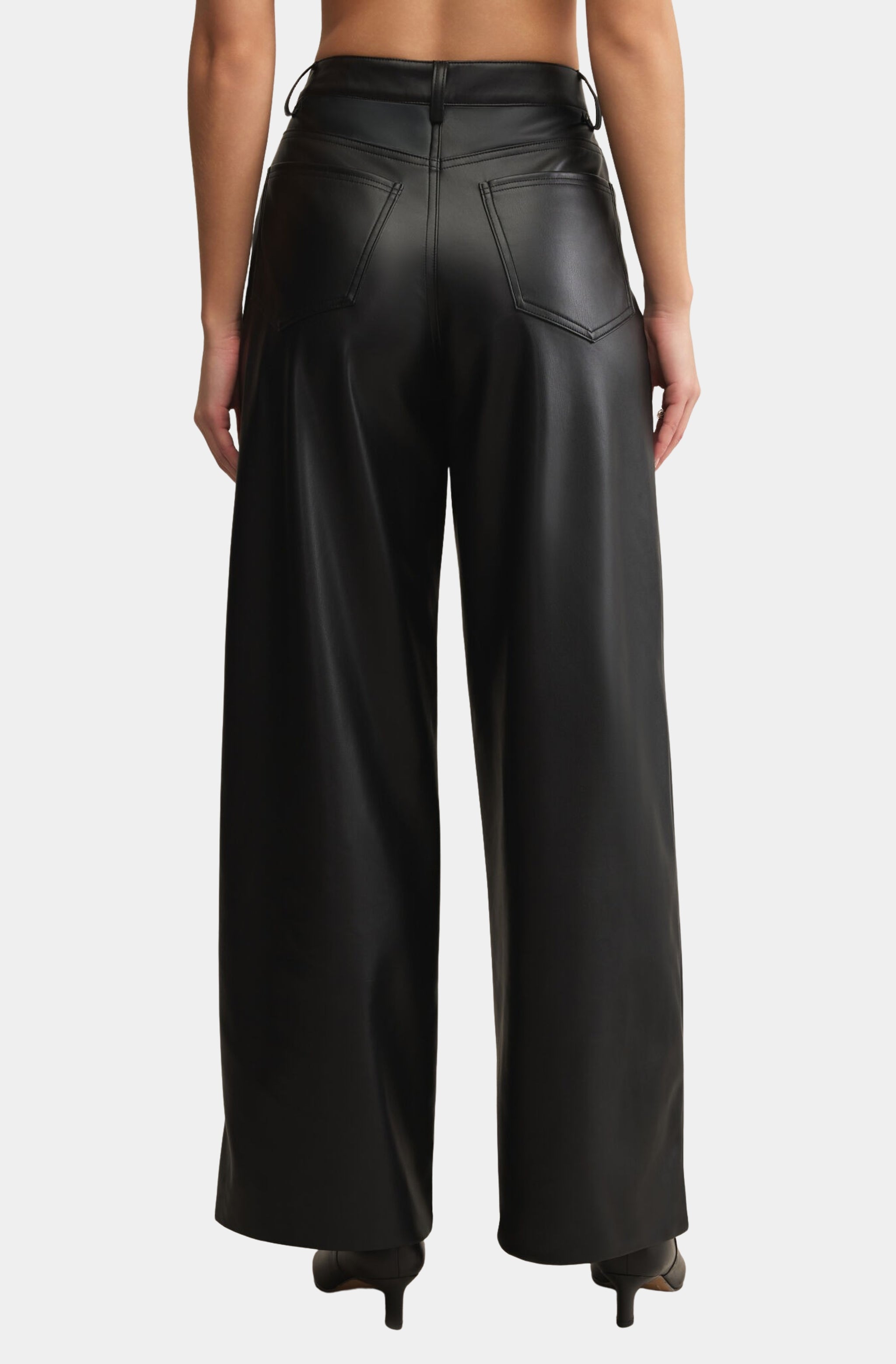 Marli Wide Leg Leather Pant