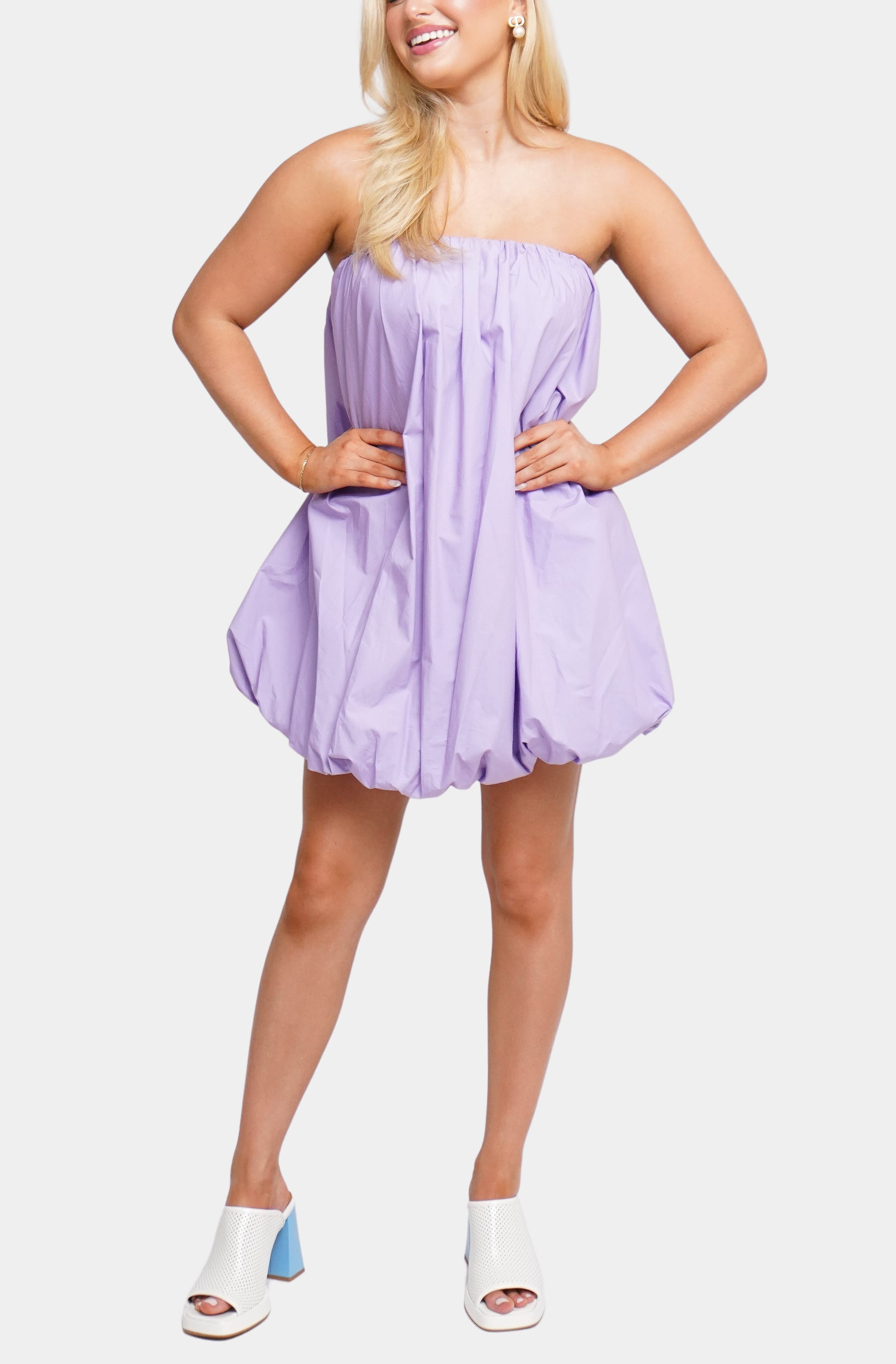 Hemline Exclusive Poplin Bubble Dress