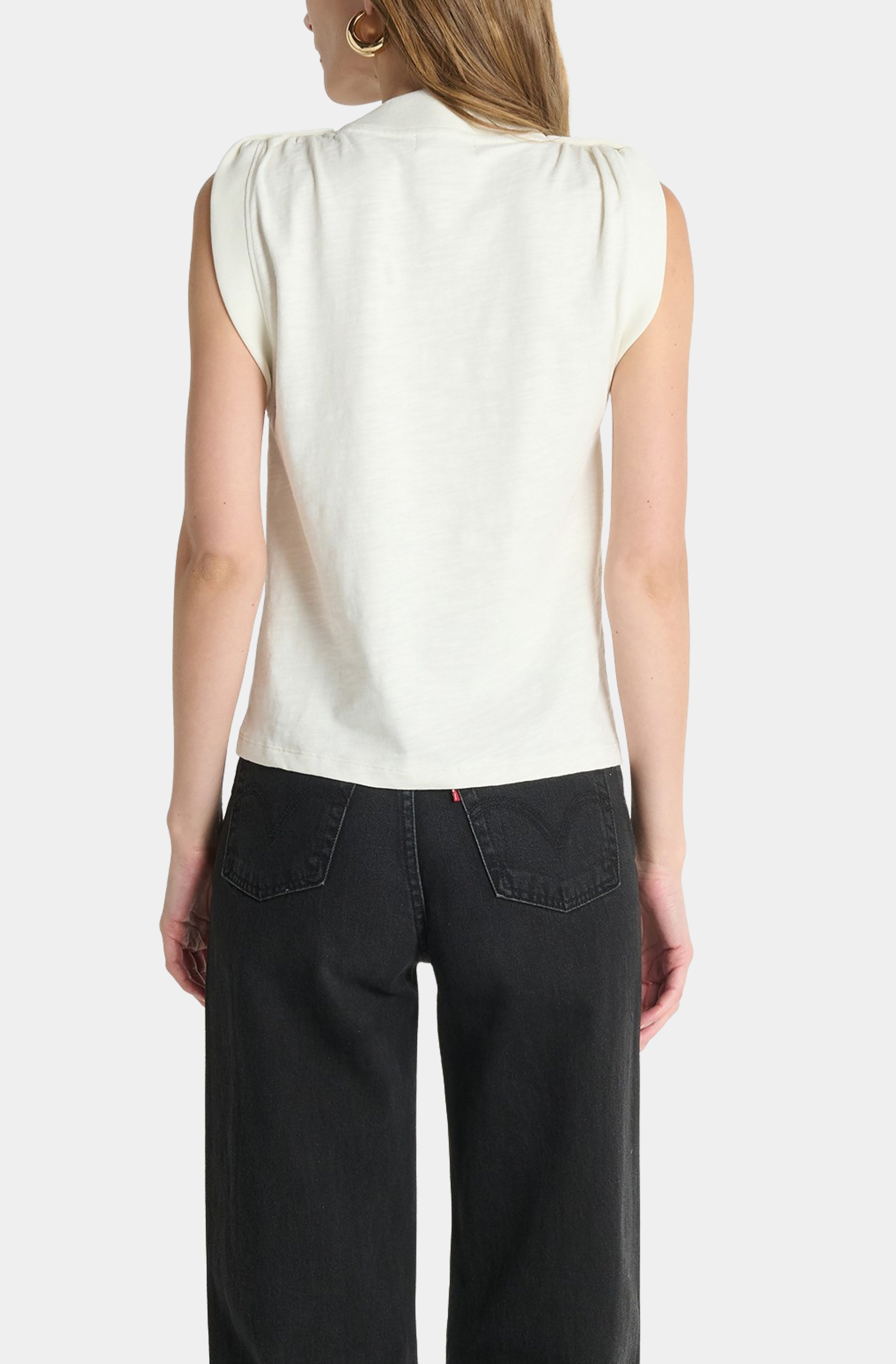 Mikka Buttoned Shoulder Tank