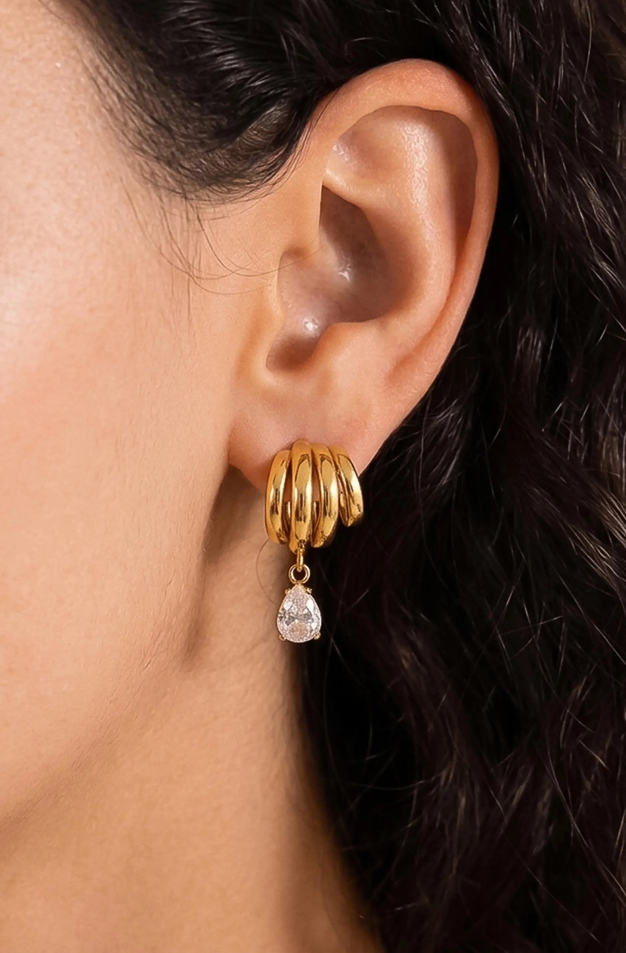 Dovely Classic Cz Drop Earrings