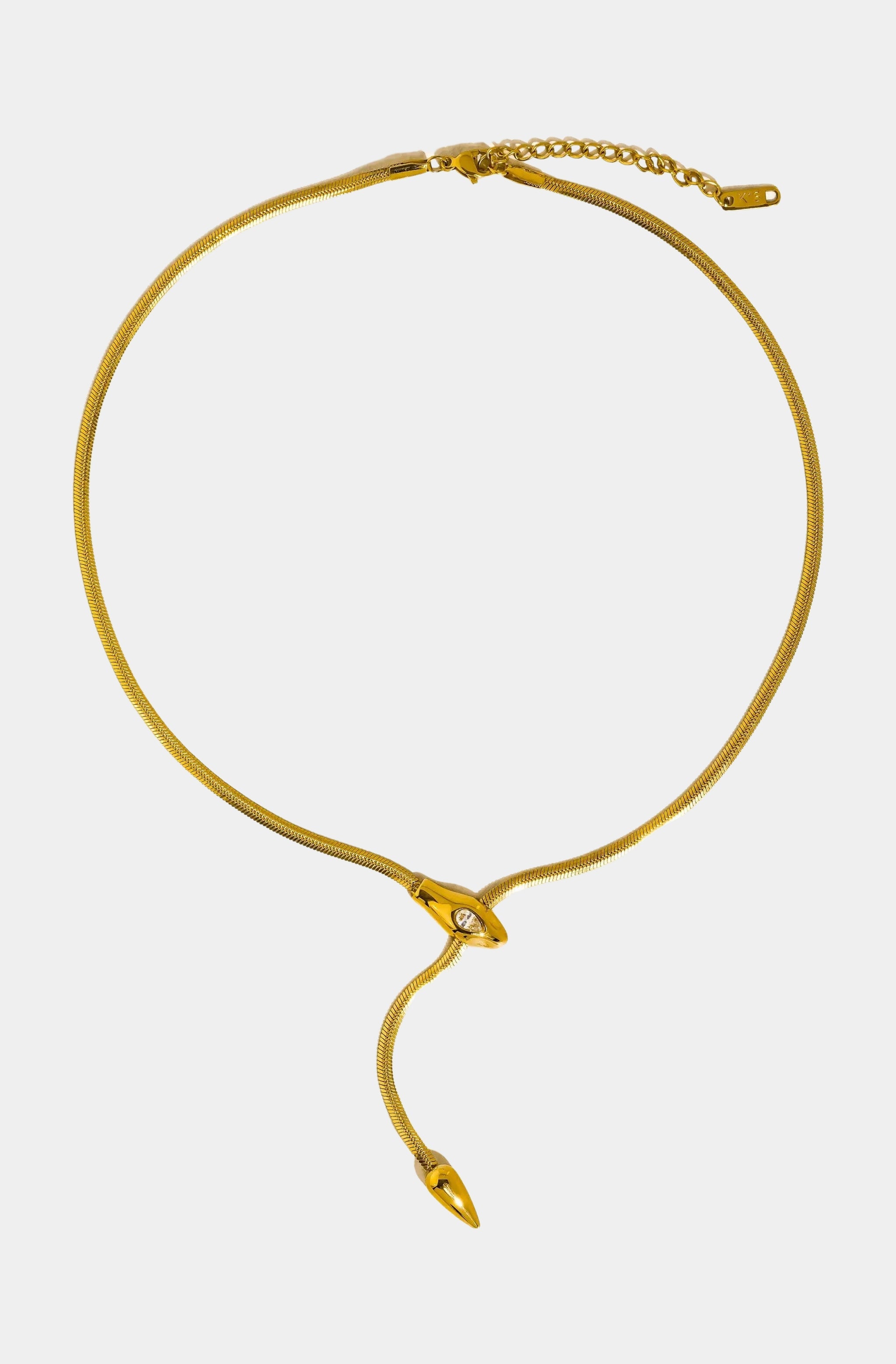 Gildora Serpent Y Lariat Necklace