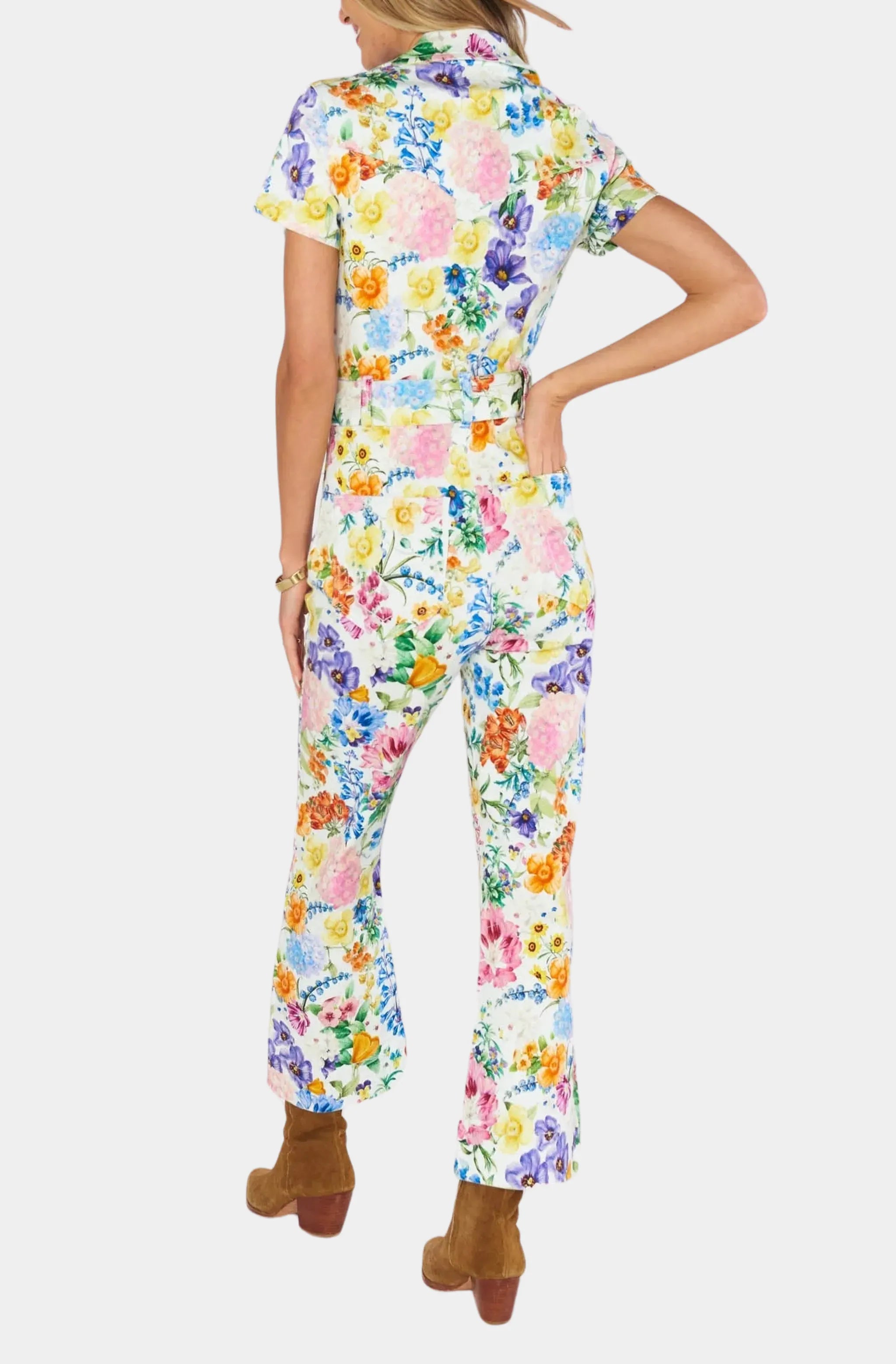 Jacksonville Short Sleeve Crop Jumpsuit