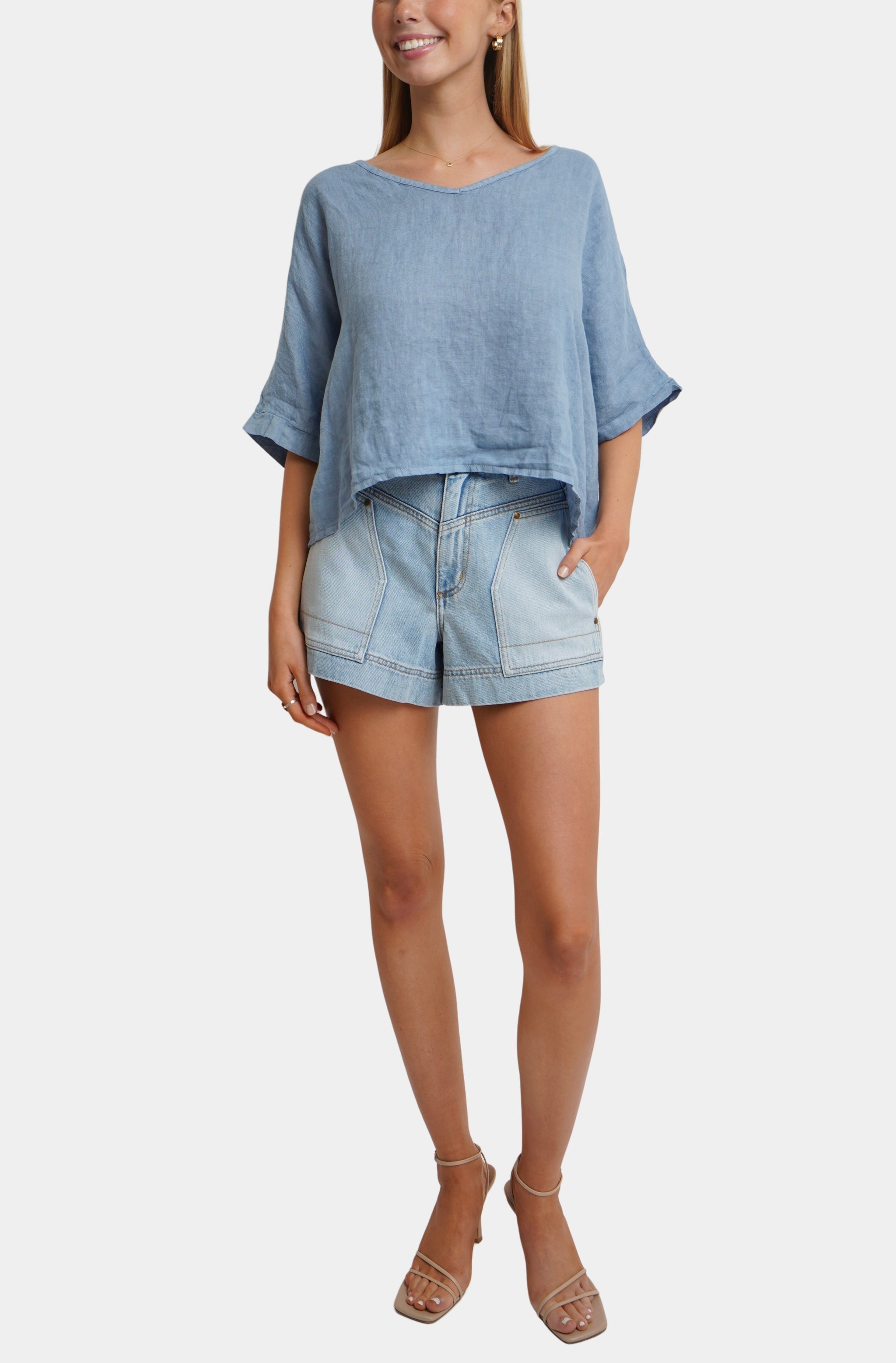 Anita Dolman Sleeve Crop Top